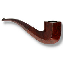 Reverse view of the Northern Briars G4 Panel Regal pipe showing the polished briar finish and sweeping stem.