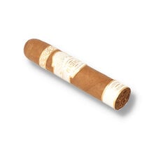 Plasencia Reserva Original Corona Corta single Nicaraguan cigar with white and gold band on a clean white background.